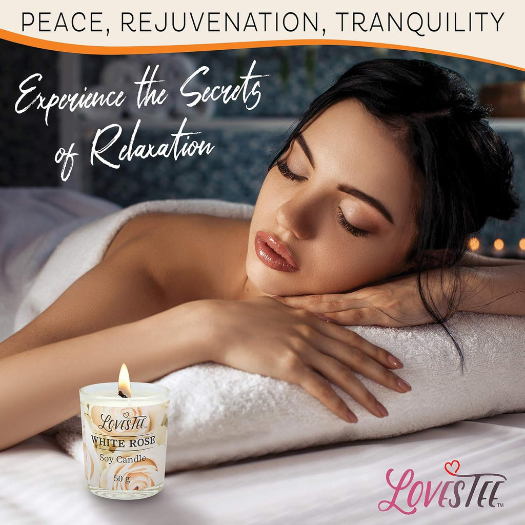 White Rose Set Body Lotion, Shower Gel, Bubble Bath, Bath Salt, Towel, Soap, Oil, Candle, Gloves R268648