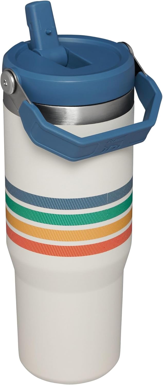 30 oz Stainless Steel Vacuum Insulated Tumbler with Straw A7537