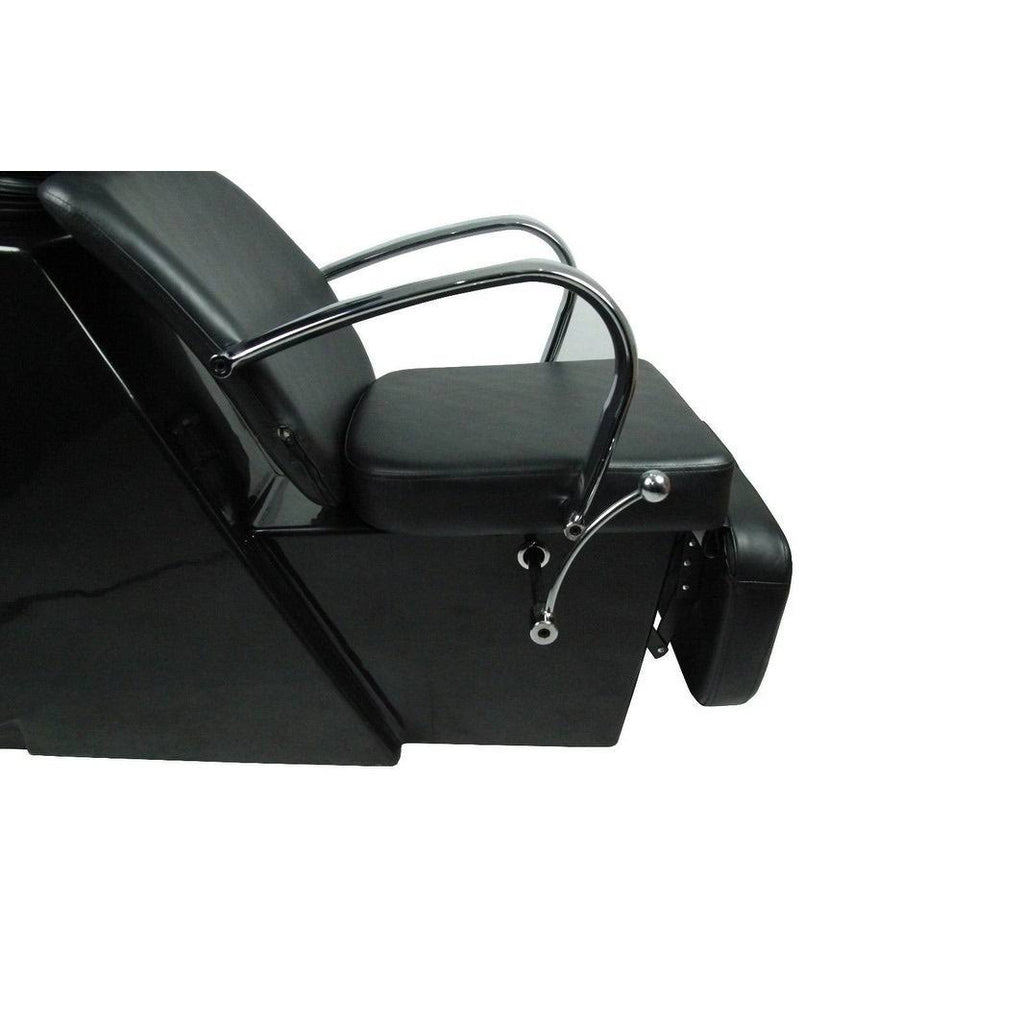 Black Ceramic Shampoo Bowl Sink Chair V59822