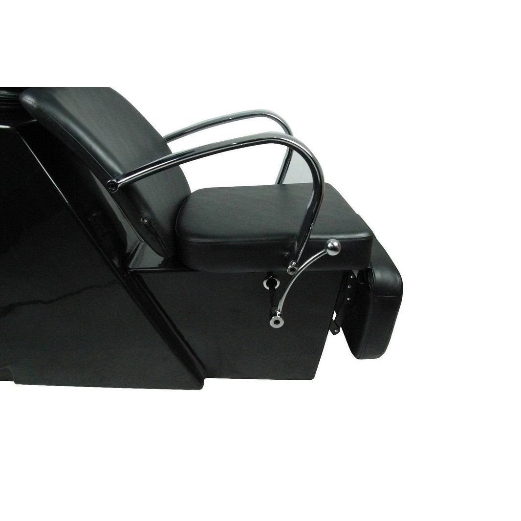 Black Ceramic Shampoo Bowl Sink Chair V59822