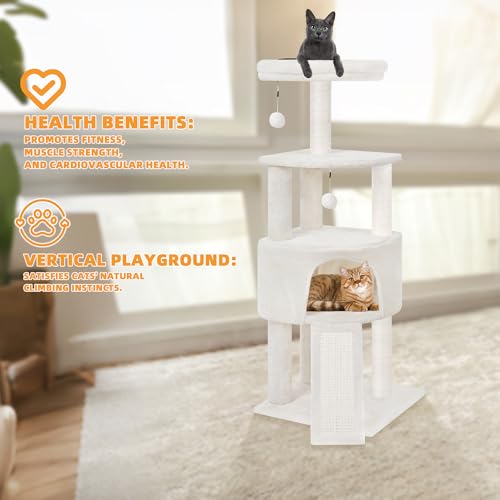 Grey Cat Tree with Scratching Post K1920