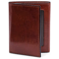 Dark Brown Leather Trifold ID Wallet O178820