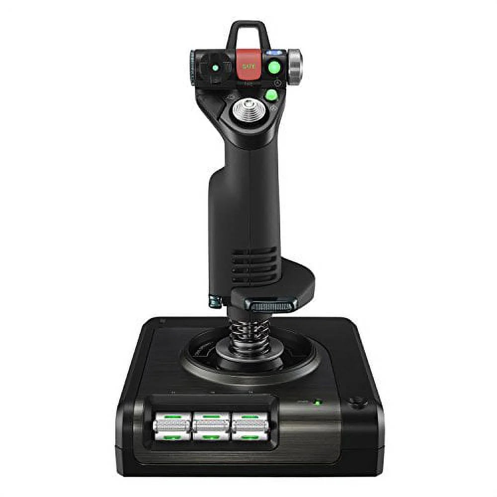 Black/Silver Flight Control System and Joystick Simulator with LCD Display Y6282