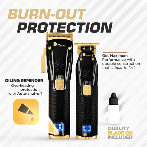 Professional Hair Clippers Set Turbo Power with Precise Cutting, Cordless Hair Clippers and Trimmers Set E390885