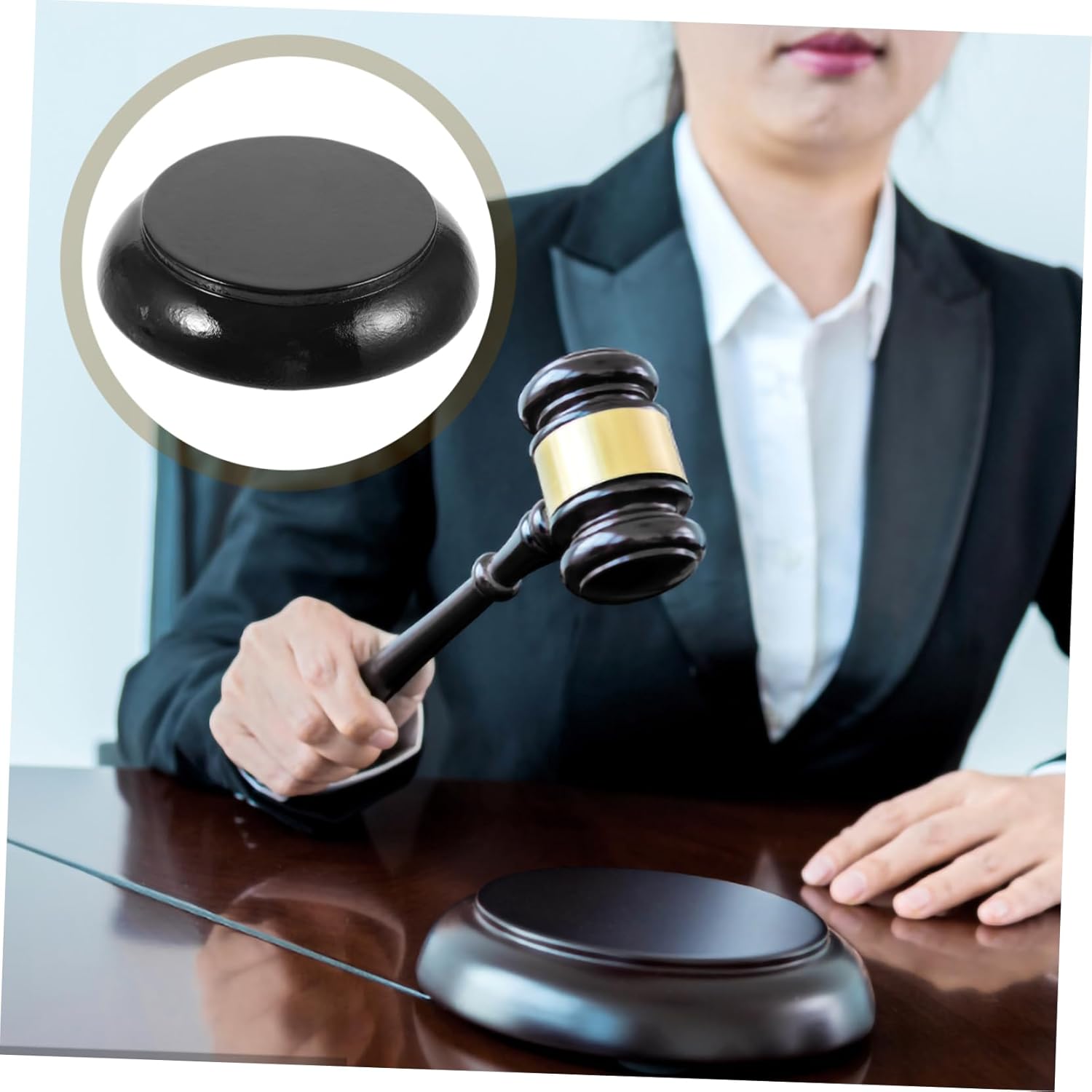Wood Gavel Base I1690