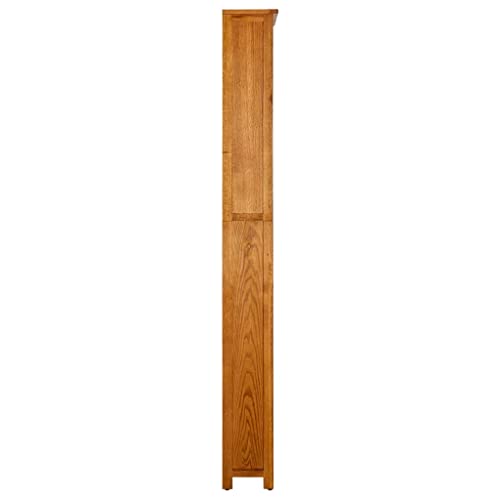 7-Tier Solid Oak Wood Bookcase S821675