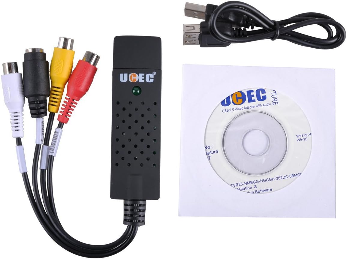 RCA to USB Audio Video Capture Card Converter K381935