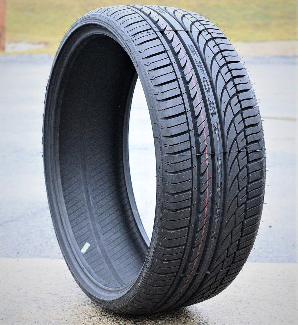 Set of 4 All-Season High Performance Radial Tires 295/25R22 97W Load Range XL 4-Ply BSW Black Side Wall F74537