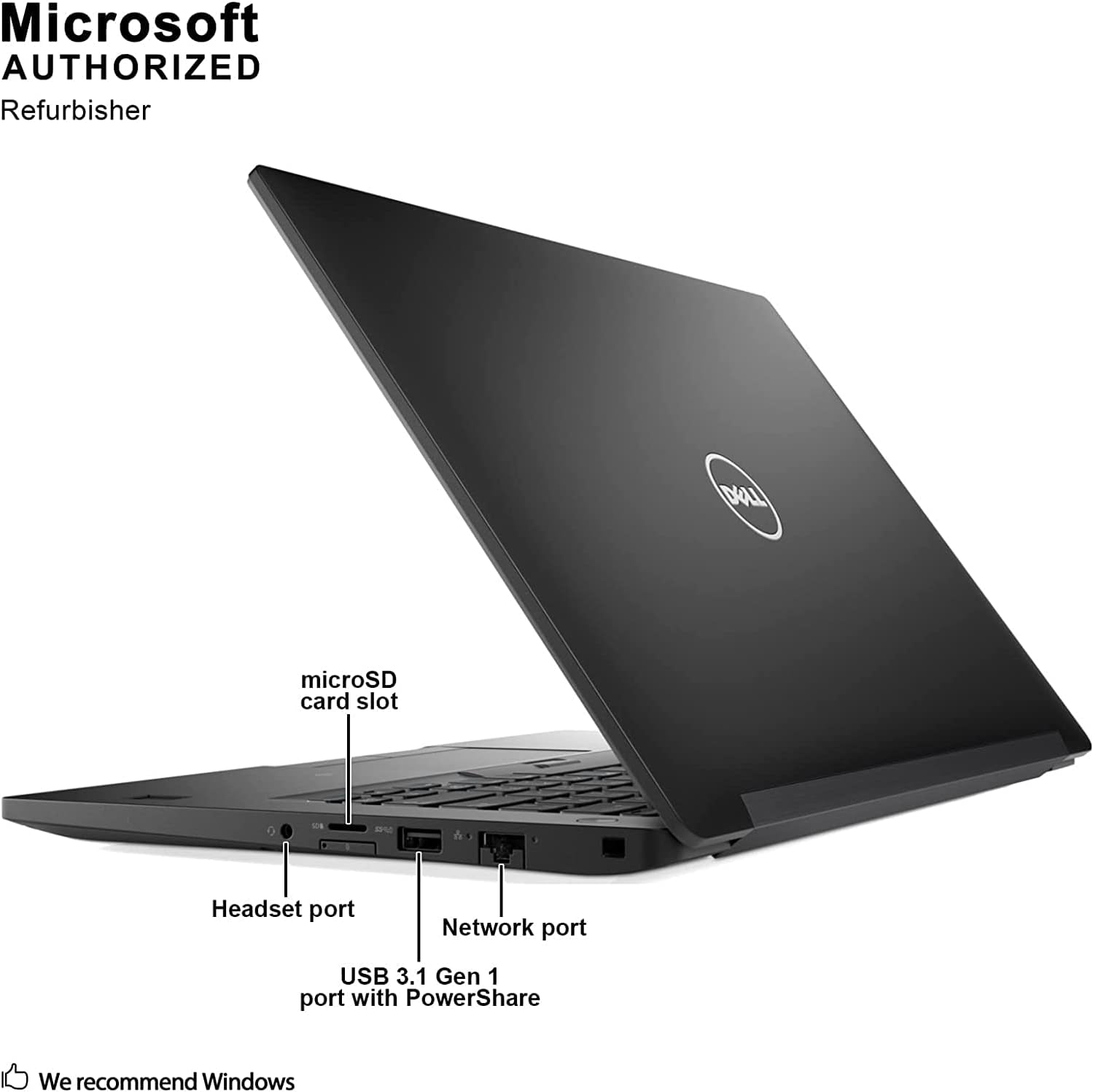 14" HD Business Laptop, Intel Core i5-7300U 2.60 GHz, 16GB DDR4 RAM 256GB M.2 SSD, Webcam, Windows 10 Pro 64 Bit D2472