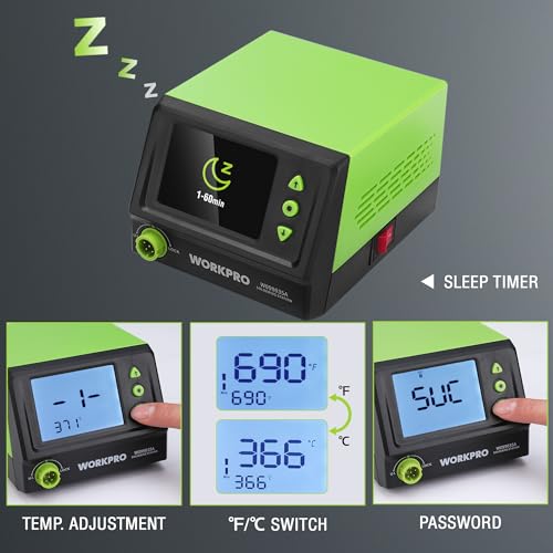 60W Digital Display Soldering Station with 5 Extra Iron Tips F10086