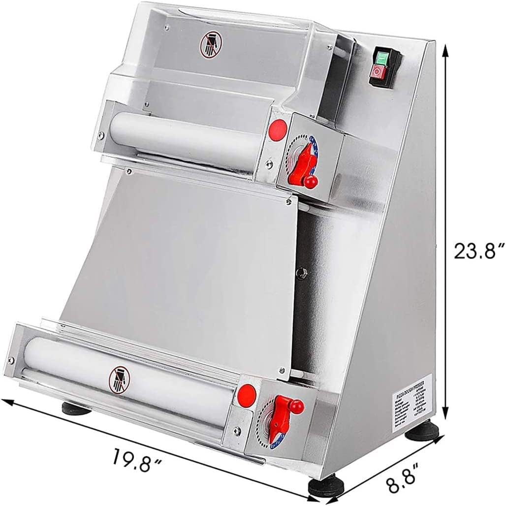 Pizza Press, Automatic Pizza Dough Roller Machine, Commercial Dough Sheeter Maker V2342