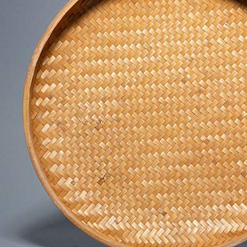 8 Inch Round Rattan Storage Basket with Lid R139