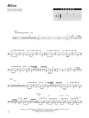 250 Easy-to-Use Drum Charts U474