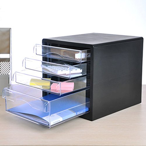 Gray Plastic Desktop File Cabinet W621221