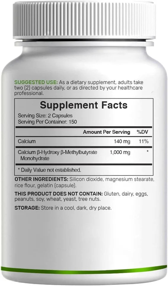 HMB 1000mg 300 Capsules D383626