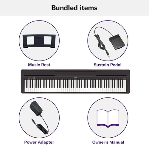 88-Key Weighted Action Digital Piano with Sustain Pedal G369