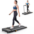 2 in 1 Under Desk Treadmill, 2.5HP Folding Electric Treadmill with Remote Control J410515