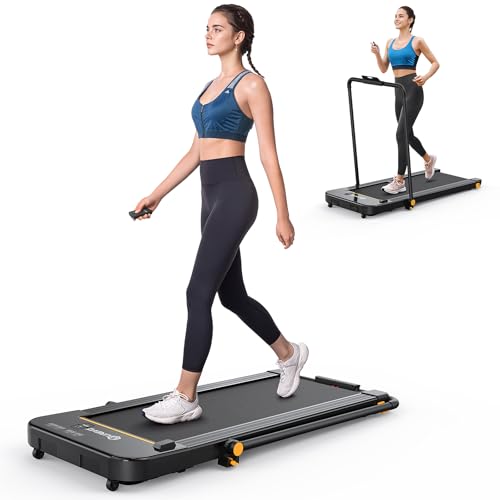 2 in 1 Under Desk Treadmill, 2.5HP Folding Electric Treadmill with Remote Control J410515