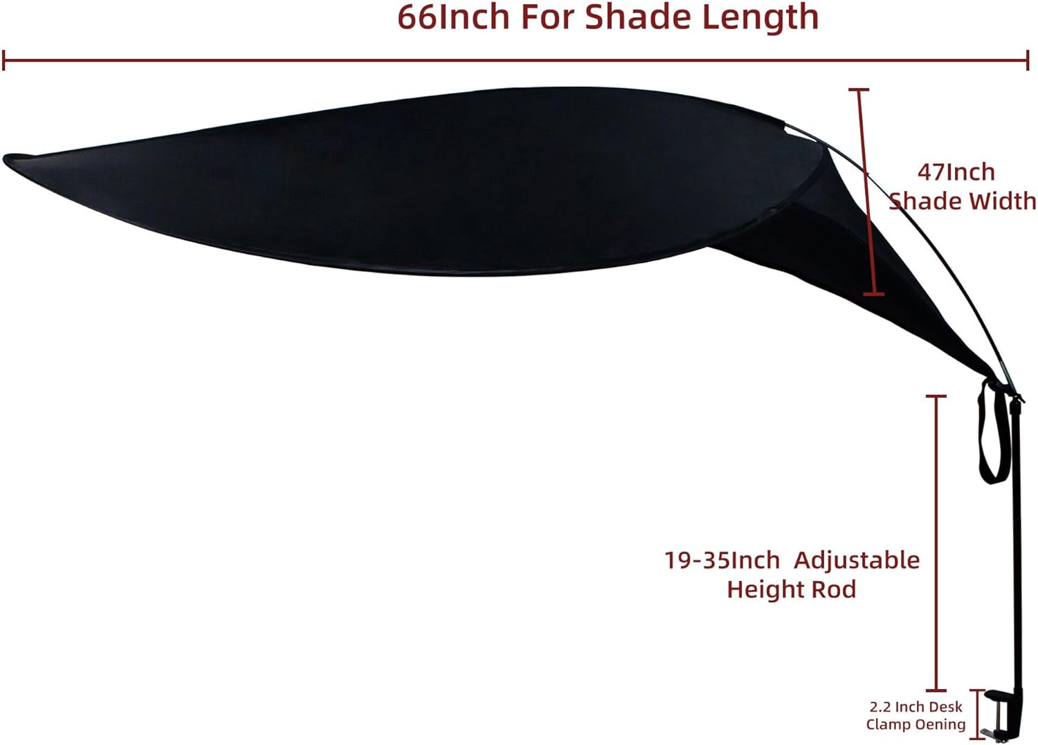 47" Diam Round Office Light Cover and Desk Shade M580062