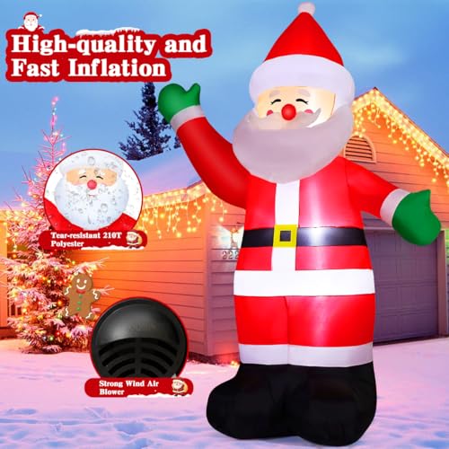 8.8 FT Waving Christmas Inflatables Santa Claus U3504