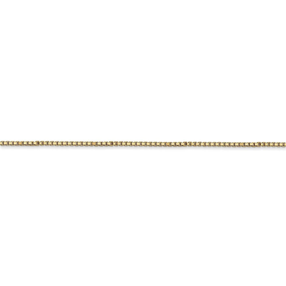 14kt Yellow Gold 1mm Box Chain 20 inch Lobster Clasp M922