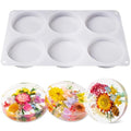Large 6 Cavity Round Silicone Coaster Molds J97969