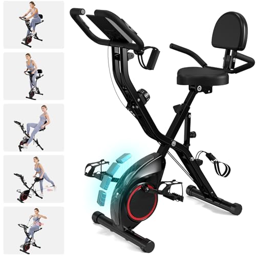 5 IN 1 Foldable Exercise Bike with 16-Level Magnetic Resistance F947