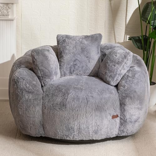 Beige Floral Shaped Bean Bag Sofa C5655