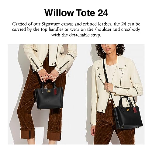 Polished Pebble Leather Willow Tote 24 H803657