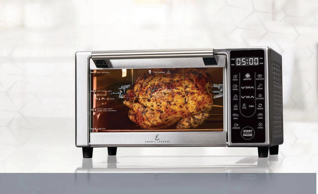 Stainless Steel Toaster Oven AirFryer, 1500 Watts V6419