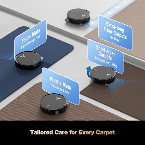 Robot Vacuum and Mop, 18,500Pa Suction, 18mm Auto-Lift Z7051