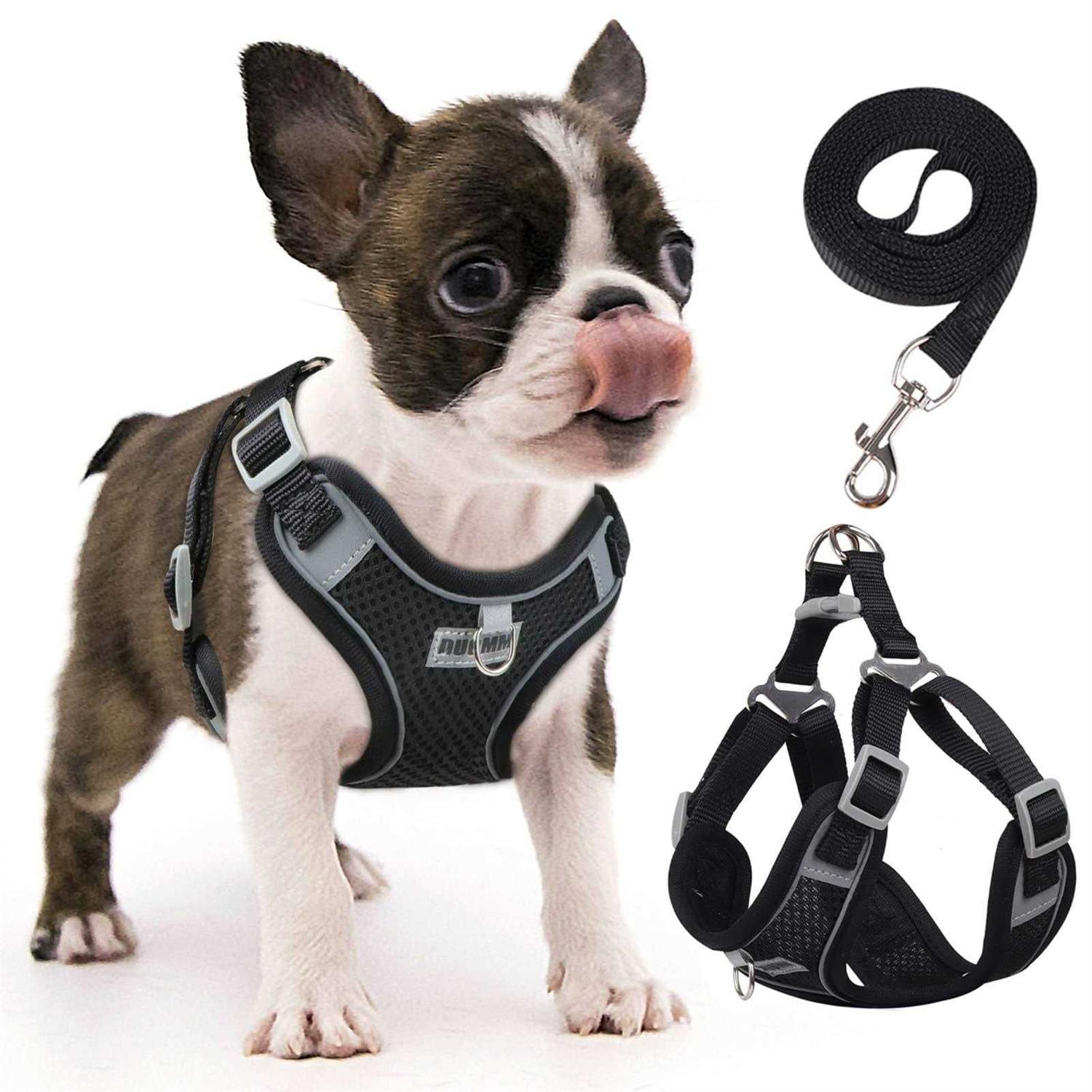 Adjustable Reflective Dog Harness with 2 Leash Clips X66700