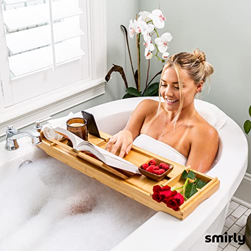 Expandable Bamboo Bathtub Tray G395443