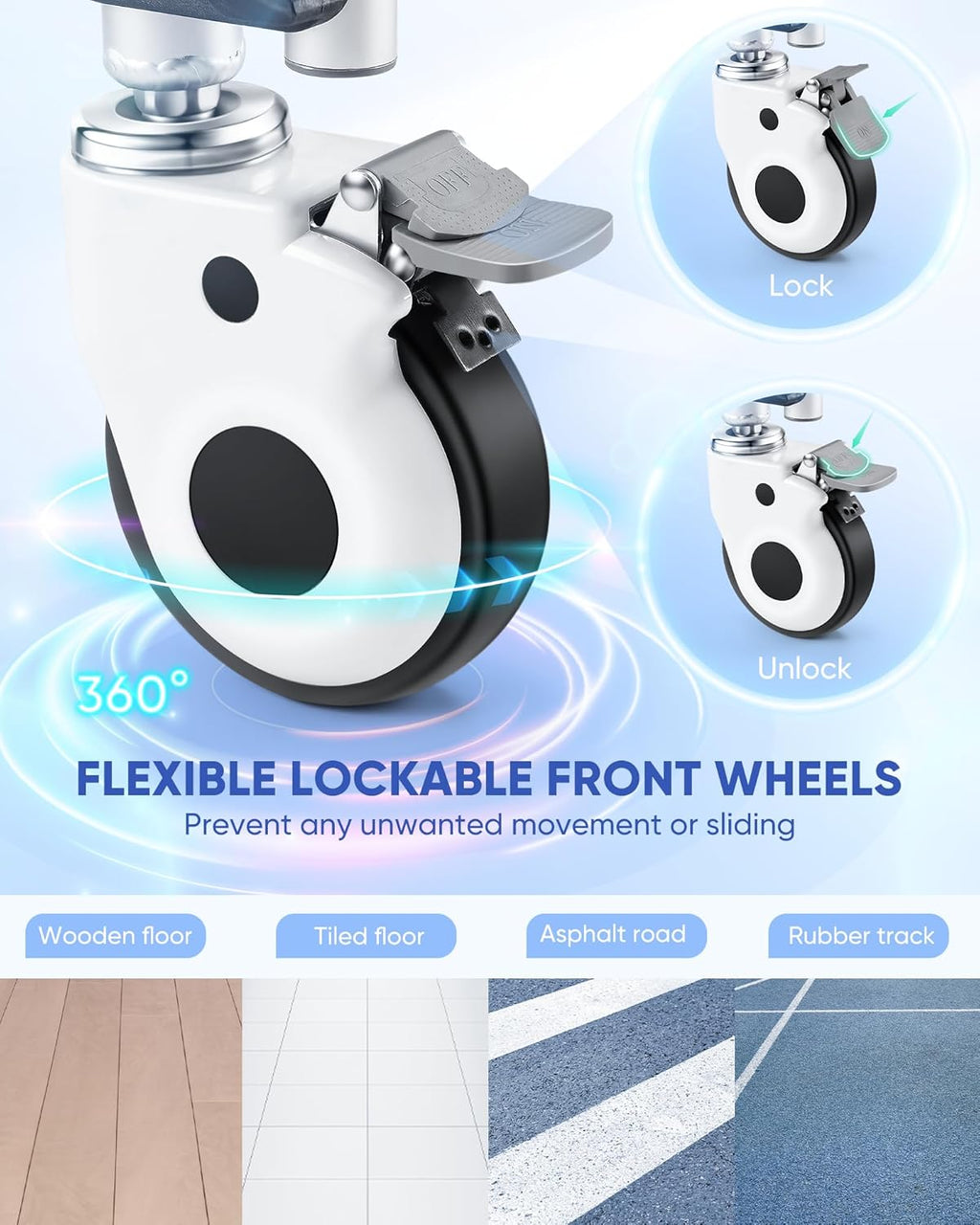 Foldable Aluminum Shower Chair with Wheels C964849