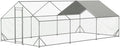 Large Metal Chicken Coop with Waterproof Cover (XL) X121510