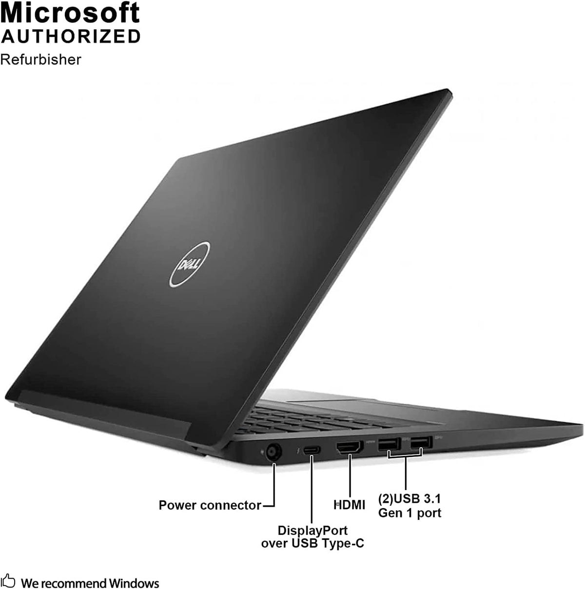 14" HD Business Laptop, Intel Core i5-7300U 2.60 GHz, 16GB DDR4 RAM 256GB M.2 SSD, Webcam, Windows 10 Pro 64 Bit D2472