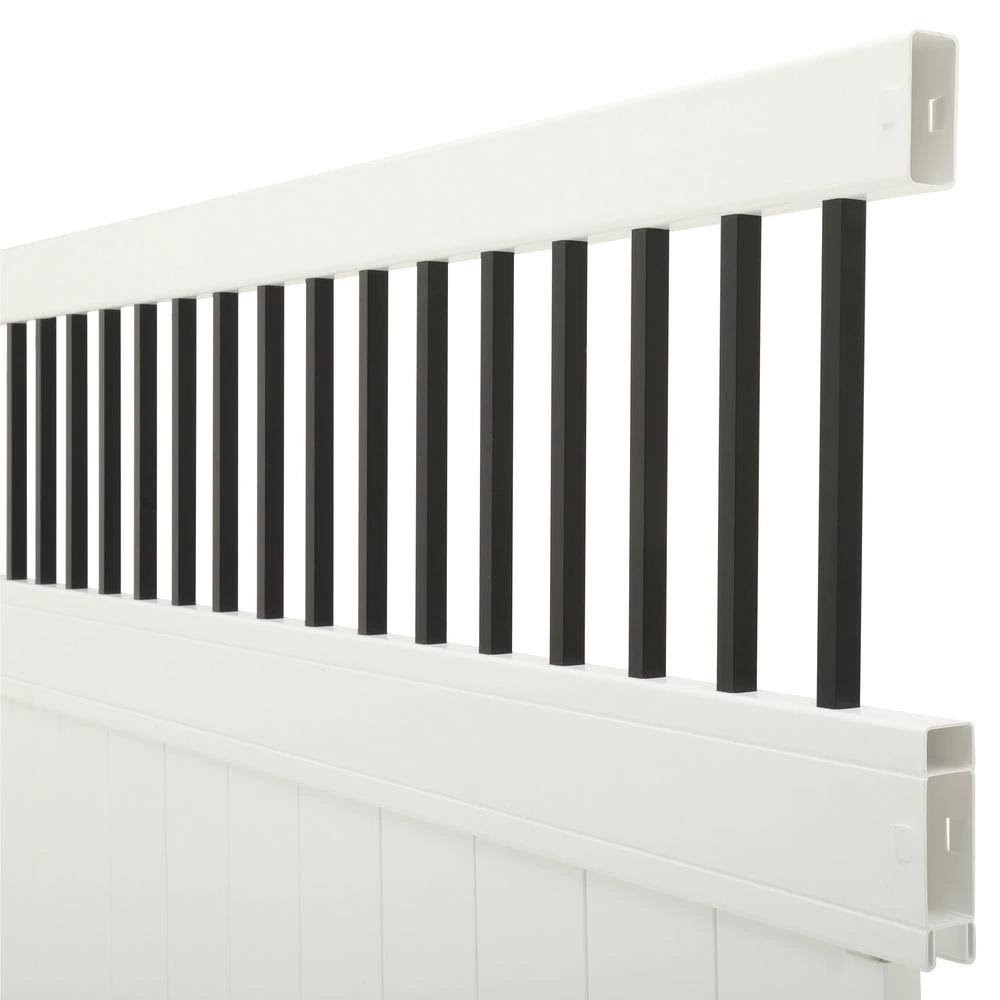 White 6 ft. x 8 ft. Vinyl Fence Panel O96285