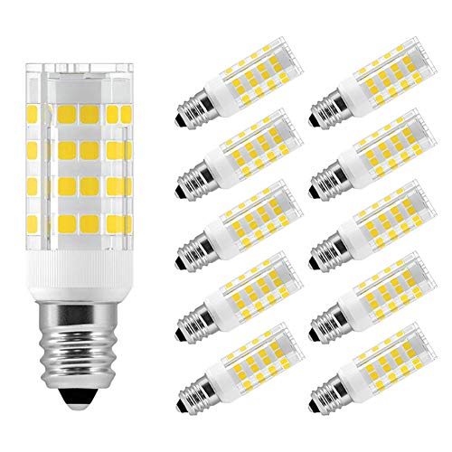 10 Pack E12 LED Candelabra Bulbs, 6000k Daylight White, 5W 450 Lumens H5765