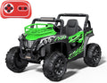 24V UTV Battery Powered Ride On Car with Remote Control 4WD Electric Car, Green, Large P35369