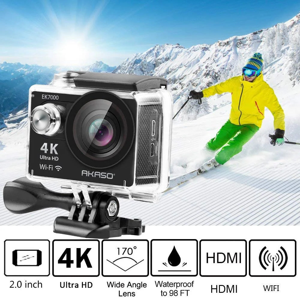 4K Waterproof Action Camera with Wireless Remote N285138