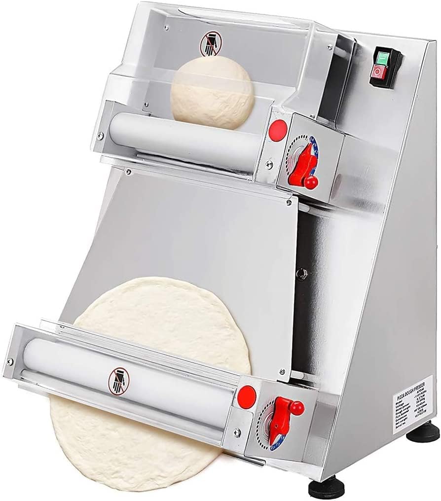 Pizza Press, Automatic Pizza Dough Roller Machine, Commercial Dough Sheeter Maker V2342