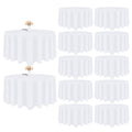 12 Pack White 120 Inch Round Polyester Tablecloth P62072