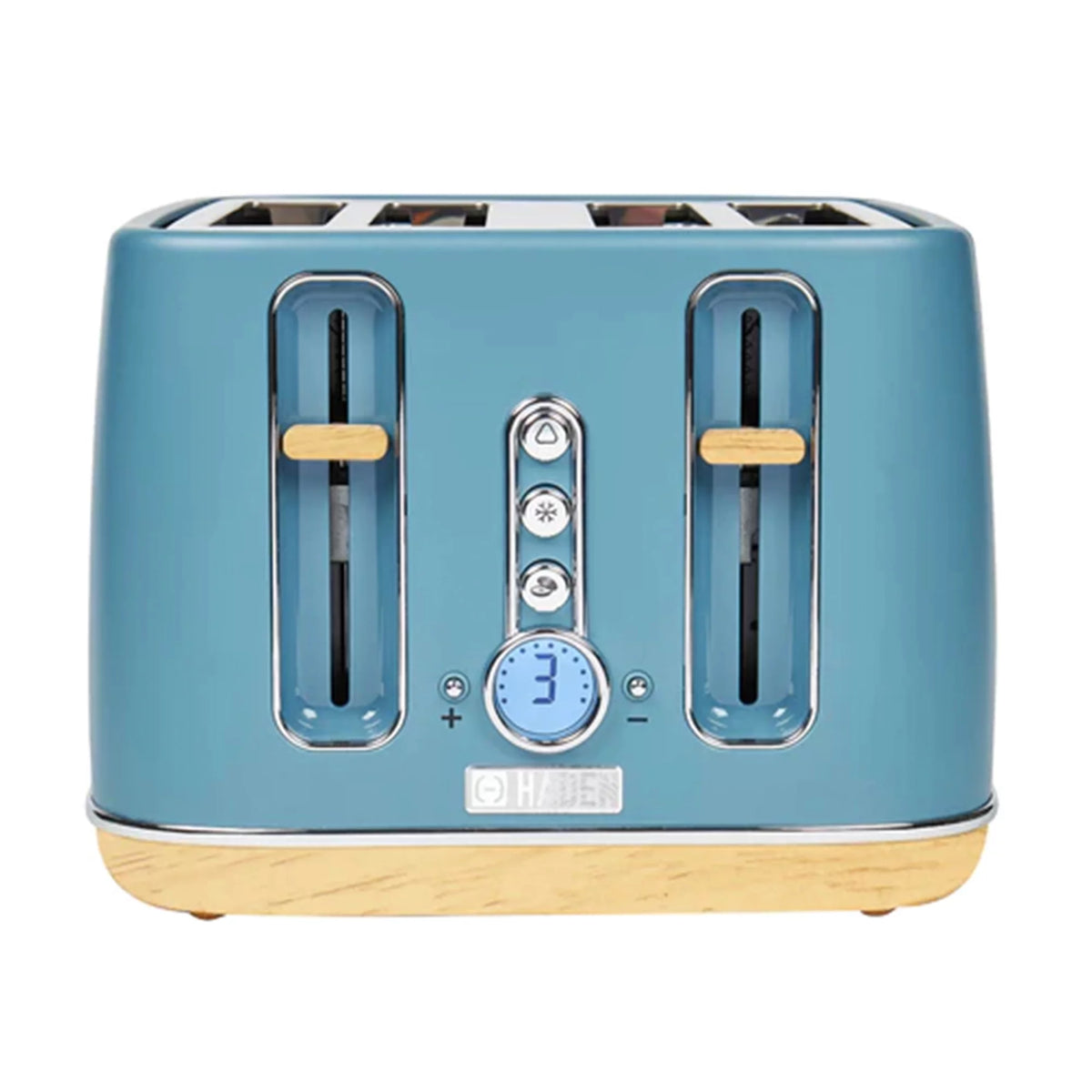 4 Slice Wide Slot Toaster Stone Blue A6298
