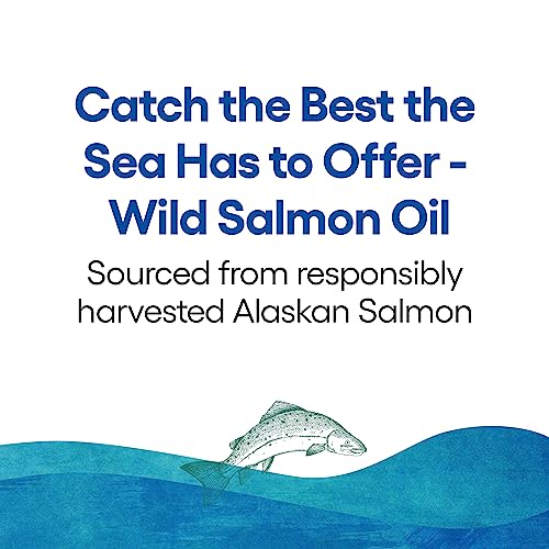 Wild Alaskan Salmon Oil Omega-3 EPA DHA Vitamin D 180 Count L359
