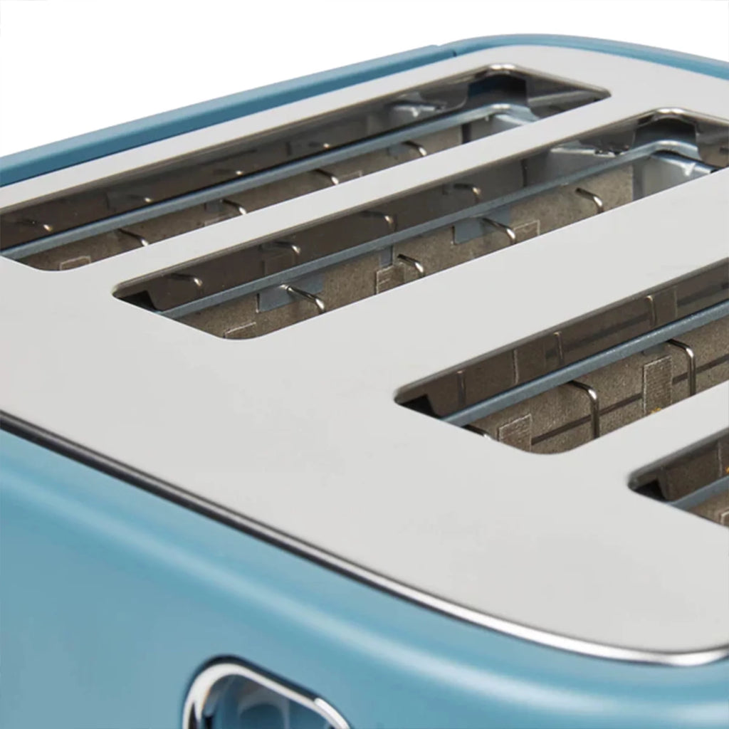 4 Slice Wide Slot Toaster Stone Blue A6298