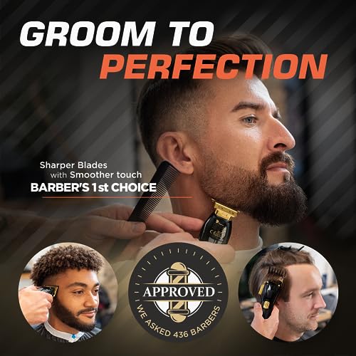 Professional Hair Clippers Set Turbo Power with Precise Cutting, Cordless Hair Clippers and Trimmers Set E390885