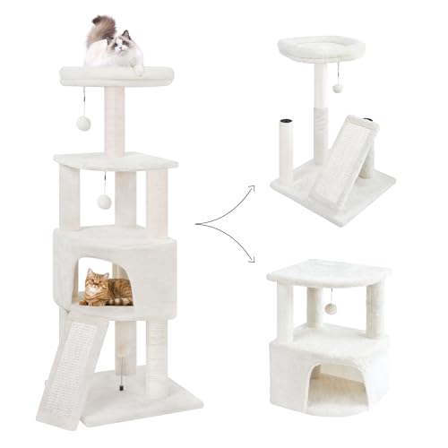 Grey Cat Tree with Scratching Post K1920