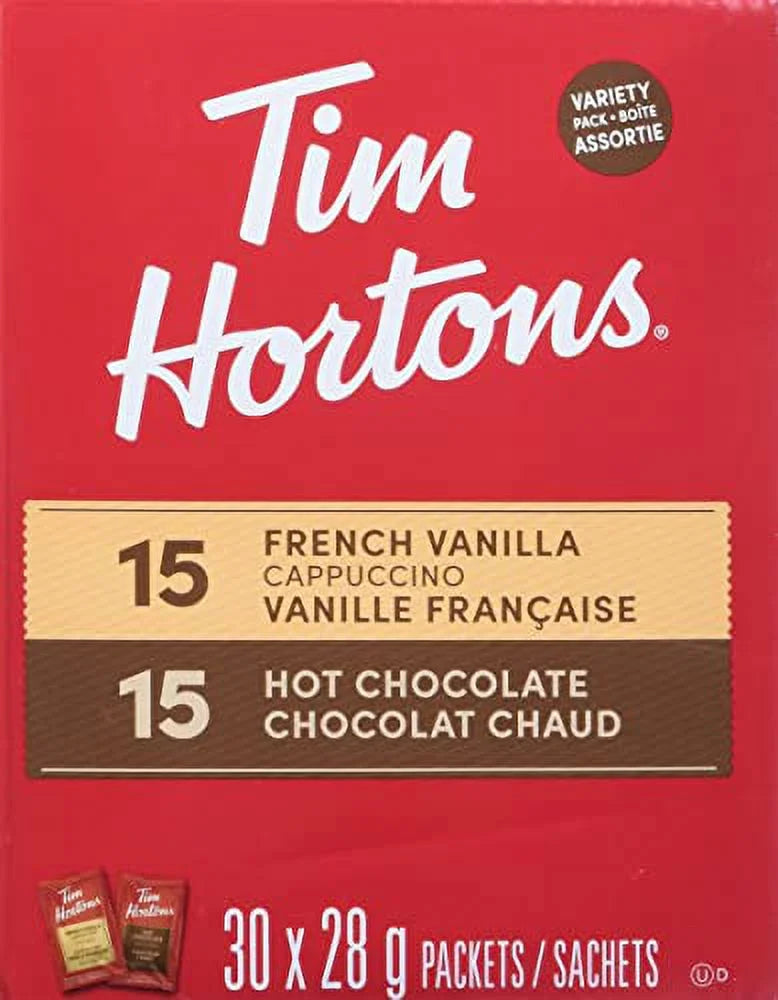 30x28g Hot Chocolate Assorted Variety, French Vanilla & Cappuccino P8770