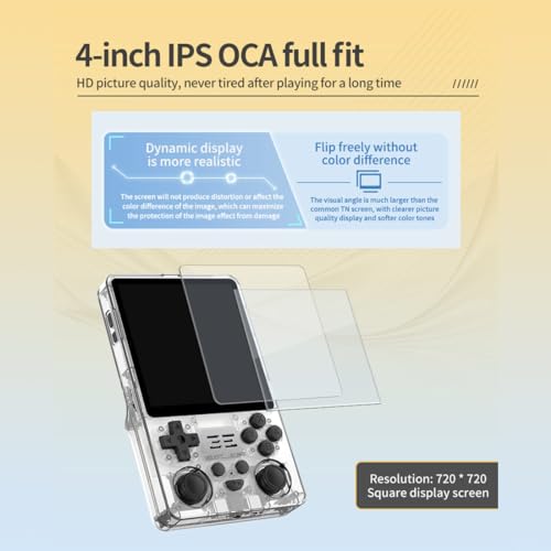 Transparent Black 4 Inch Handheld Retro Game Console X18293