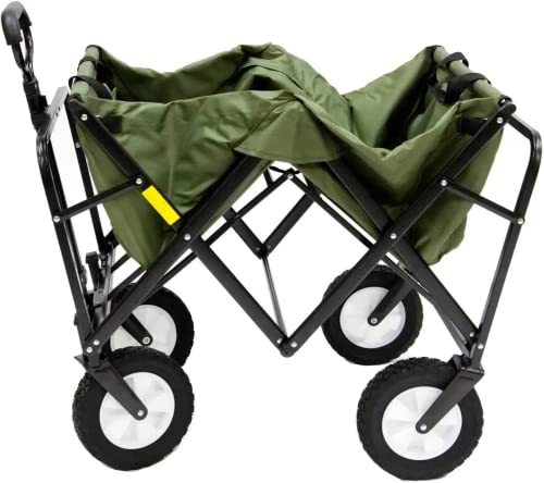 Black Steel Frame Collapsible Folding Utility Wagon E1332